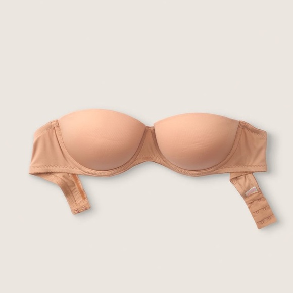 Victoria's Secret PINK Wear Everywhere Multi-Way Push-Up Bra Mocha Latte 38B NEW - Picture 4 of 6